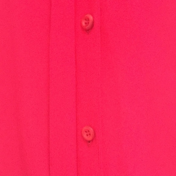 Bright pink 100% silk shirt dress - Picture 9 of 9